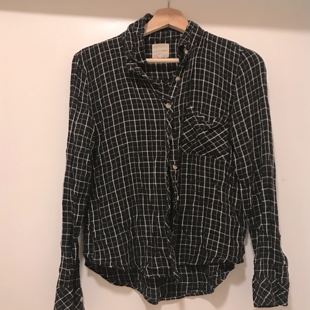 Black and white flannel